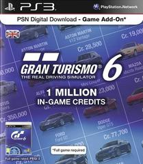Gran Turismo 6 1 Million In-Game Credits (PAL Playstation 3)