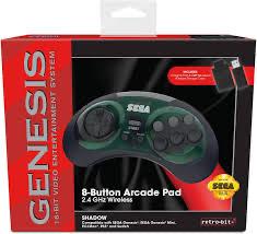 Retro Bit Genesis 8 Button Arcade Pad Shadow (Sega Genesis)