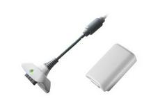 White Play and Charge Kit Xbox 360