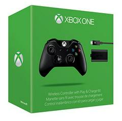 Xbox One Black Wireless Controller + Play and Charge Kit Xbox One