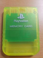 PS1 Memory Card [Clear Lime] (PAL Playstation)