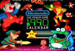 Nintendo The Power Game 1990 Calendar (Nintendo Power)