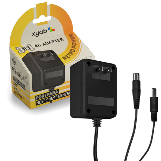 XYAB 3-in-1 AC Adapter (NES, SNES, Genesis 1)