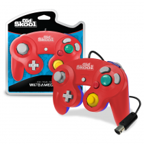 Old Skool Gamecube Controller - Red/Blue | (NEW) (Gamecube)