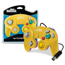 Old Skool Gamecube Controller - Yellow/Purple | (NEW) (Gamecube)