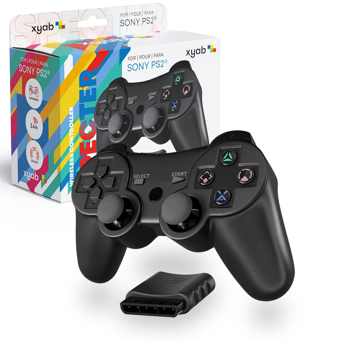 3rd Party Wireless Playstation 2 Controller Specter (XYAB) (Playstation 2)