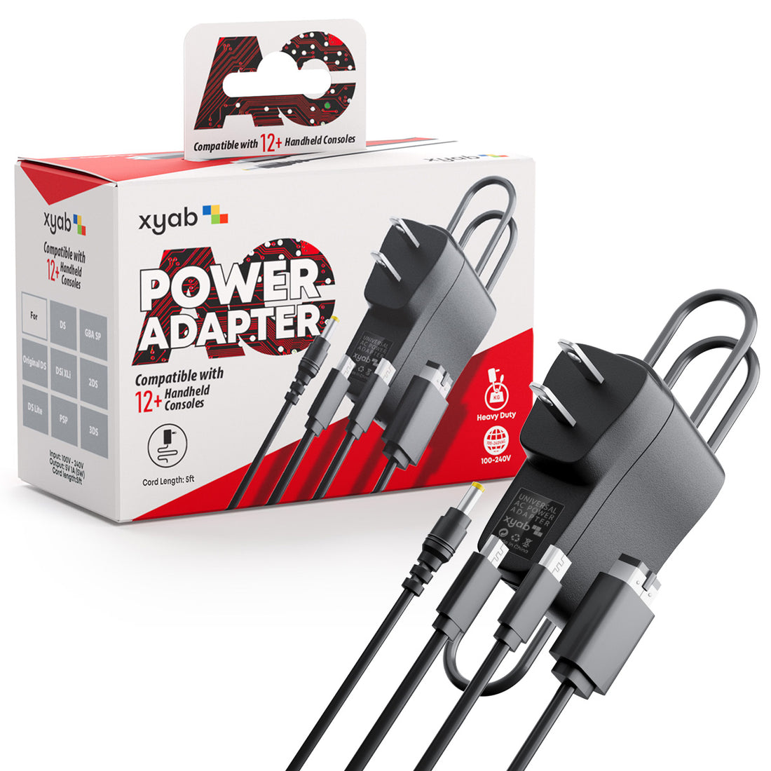 XYAB AC Power Adapter (GBA, DS, 2DS, 3DS, PSP)