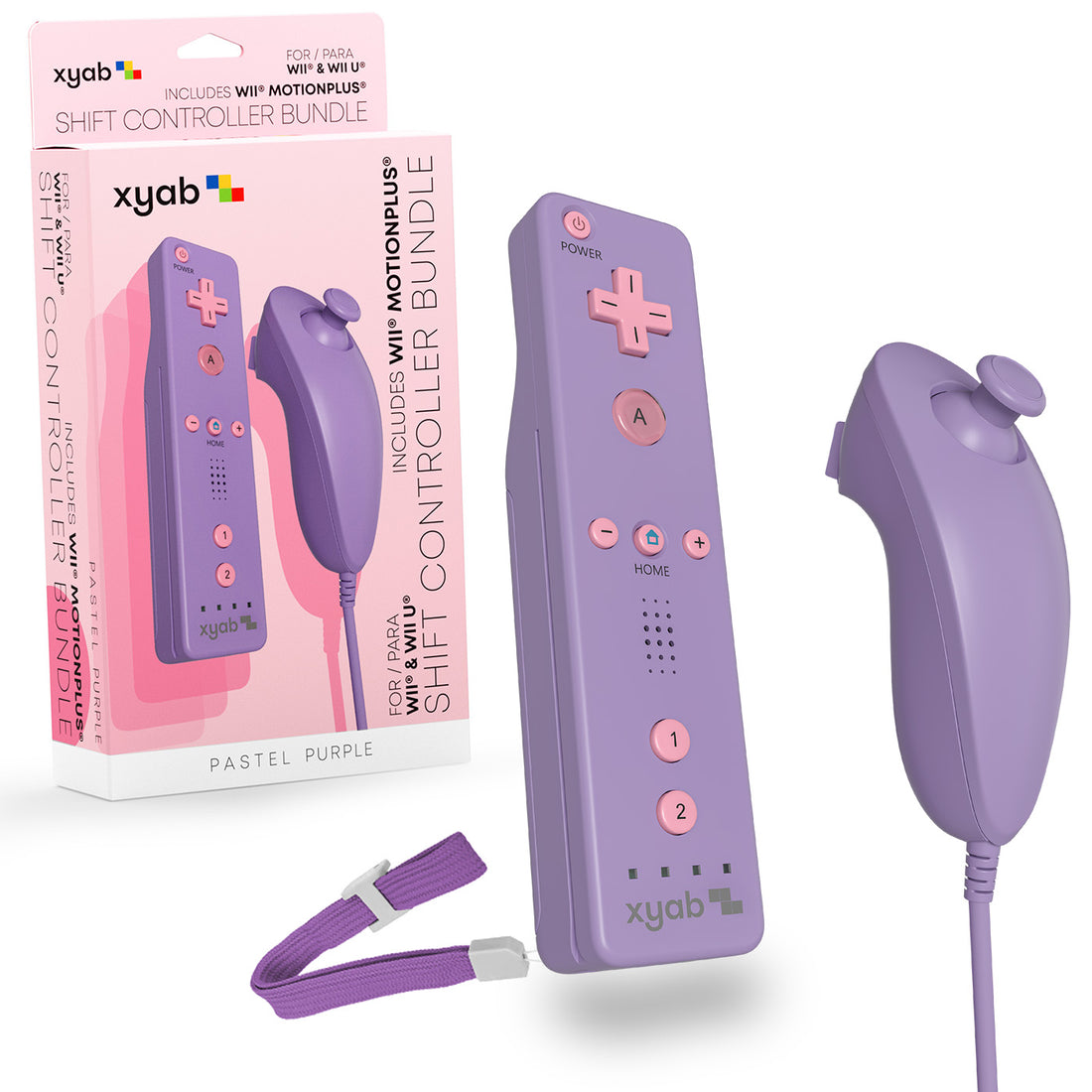 3rd Party Pastel Purple Wii Remote Bundle (Wii)