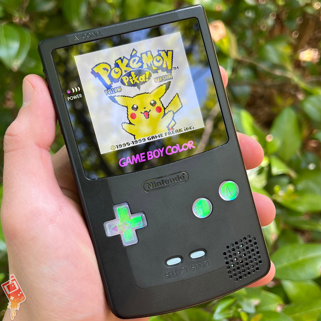 Black Gameboy Color IPS and USB C (GameBoy Color)