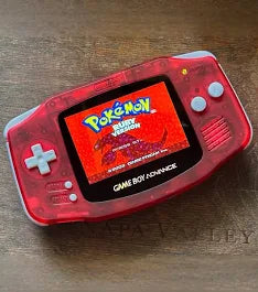 Clear Red Gameboy Advance System (GameBoy Advance)