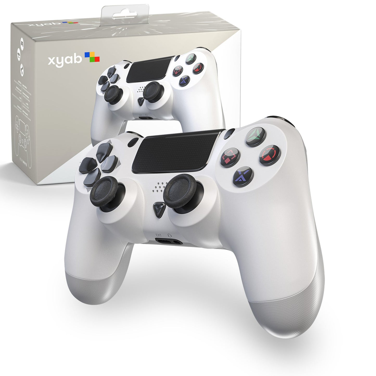 3rd Party Playstation 4 Controller Bone White (XYAB) (Playstation 4)